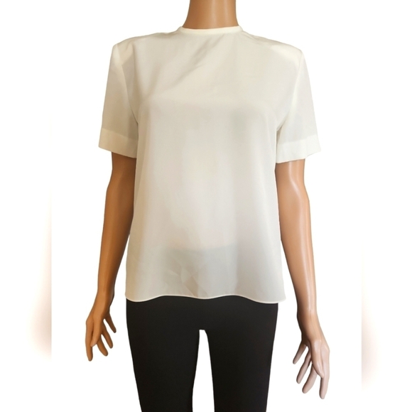 Classic Ivory Shell Blouse - Picture 1 of 5